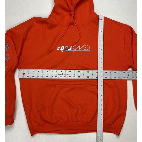CNCO Que Quienes Somos Graphic Pullover Hoodie Men Medium Orange Music - Picture 6 of 6